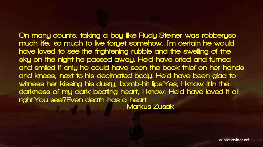 Darkness In The Heart Of Darkness Quotes By Markus Zusak Darkness In The Heart Of Darkness Quotes By Markus Zusak