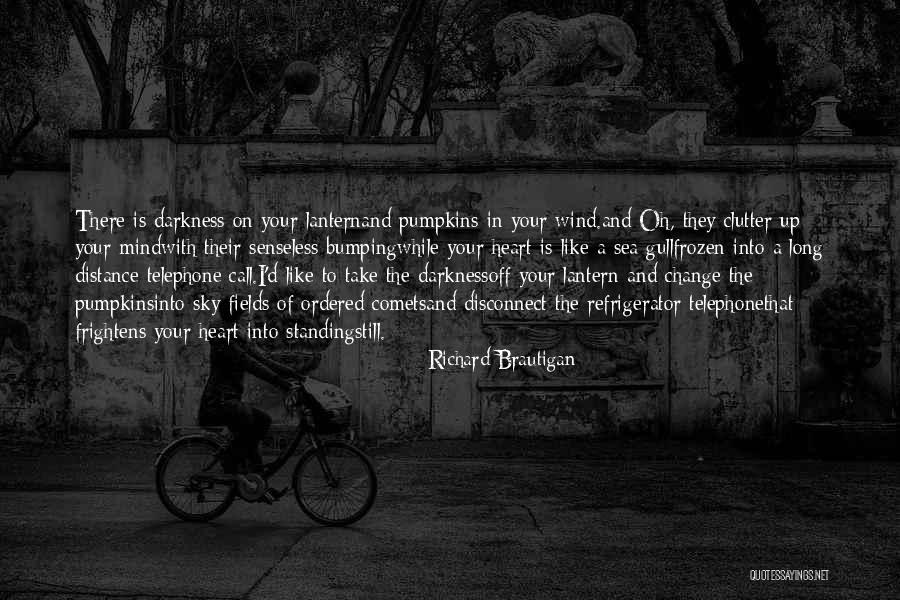 Darkness In Your Heart Quotes By Richard Brautigan