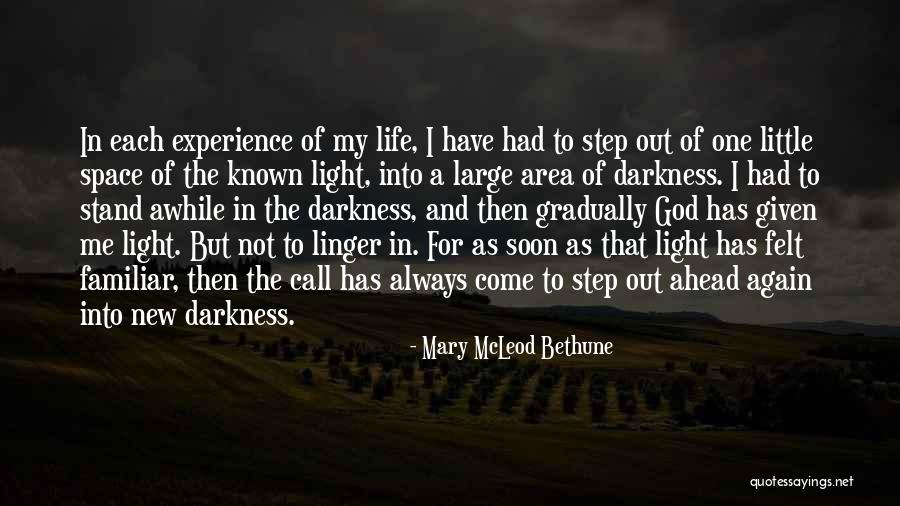 Darkness Into Light Quotes By Mary McLeod Bethune