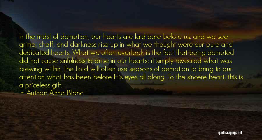 Darkness Within Us Quotes By Anna Blanc