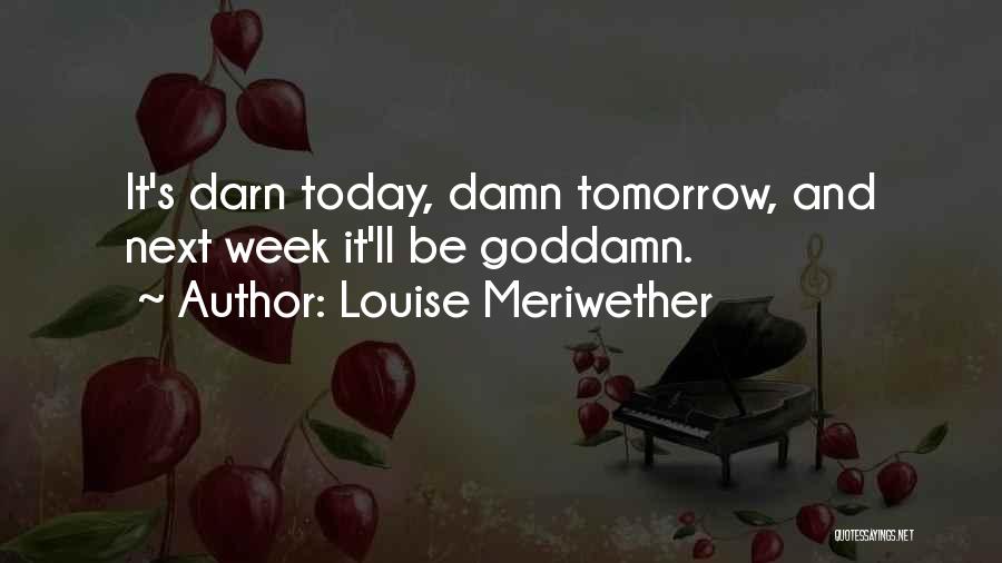 Darn It Quotes By Louise Meriwether