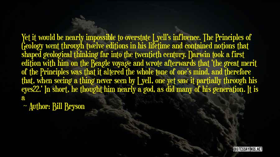 Darwin Geology Quotes By Bill Bryson