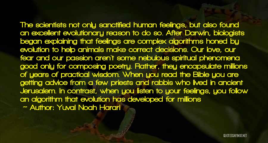 Darwin Human Evolution Quotes By Yuval Noah Harari