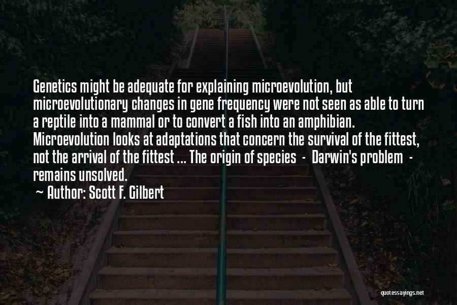 Darwinism Survival Of Fittest Quotes By Scott F. Gilbert