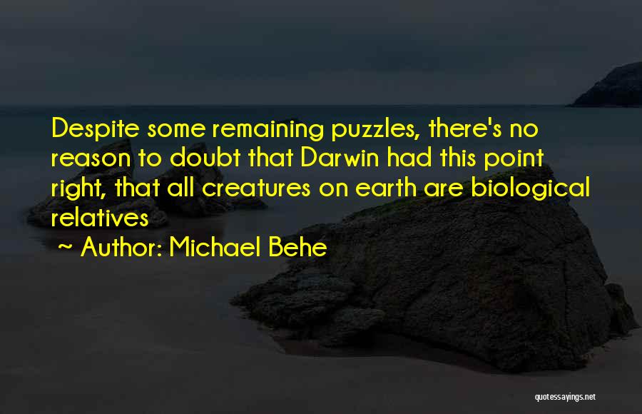 Darwin's Quotes By Michael Behe