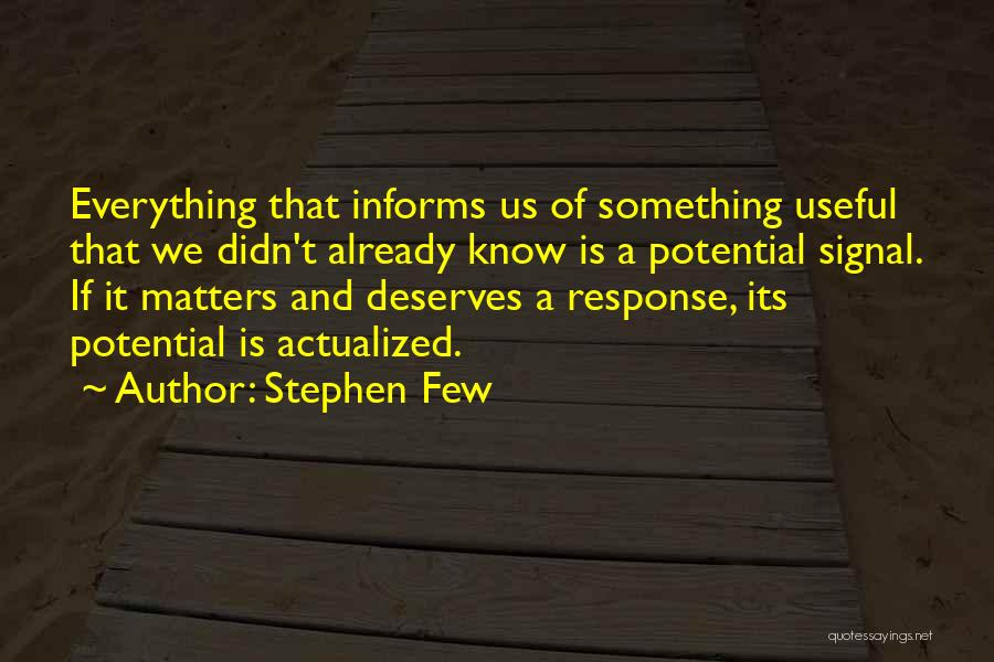 Data Analysis Quotes By Stephen Few