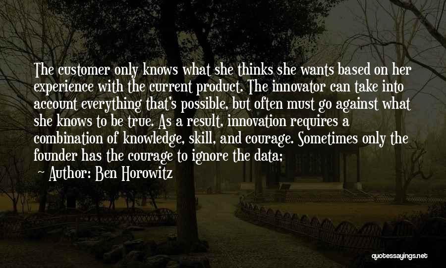 Data And Knowledge Quotes By Ben Horowitz