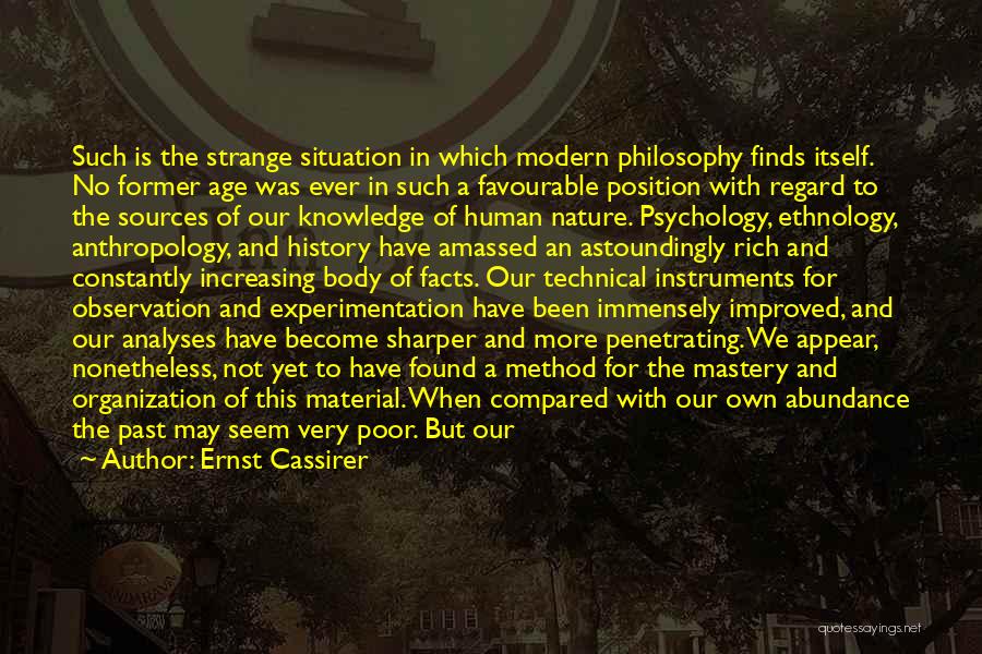 Data And Knowledge Quotes By Ernst Cassirer