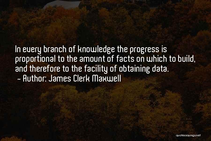 Data And Knowledge Quotes By James Clerk Maxwell