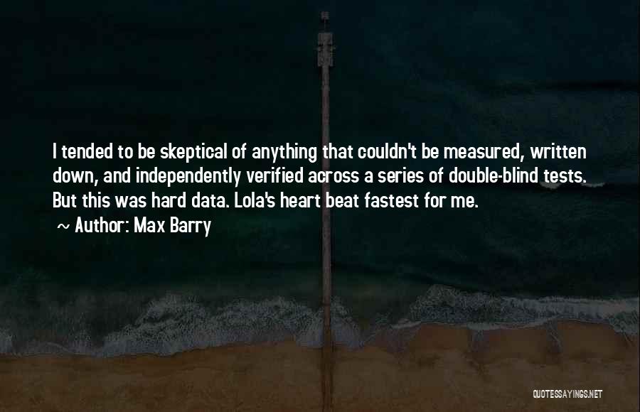 Data In Double Quotes By Max Barry