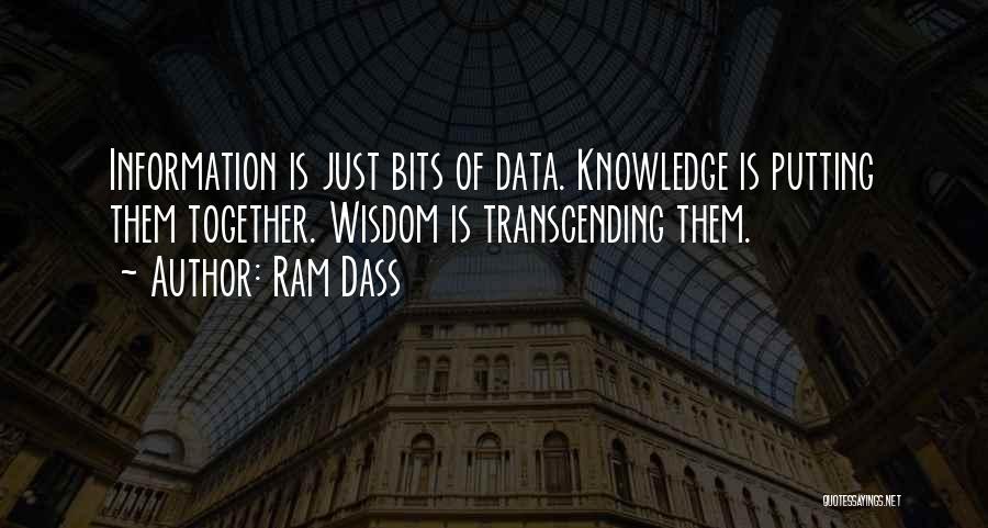 Data Information Knowledge Wisdom Quotes By Ram Dass
