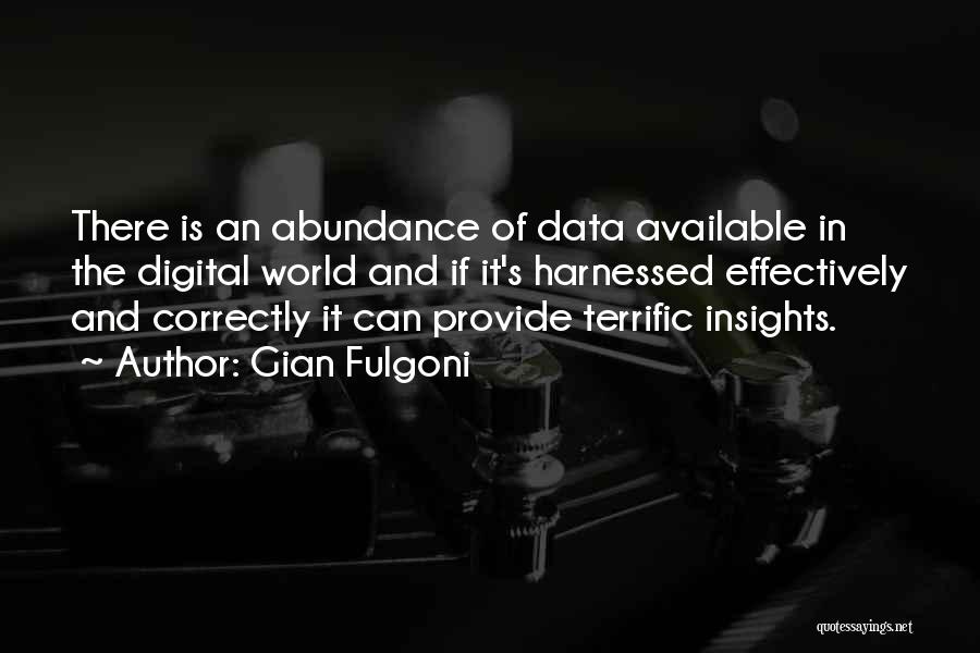 Data Insights Quotes By Gian Fulgoni