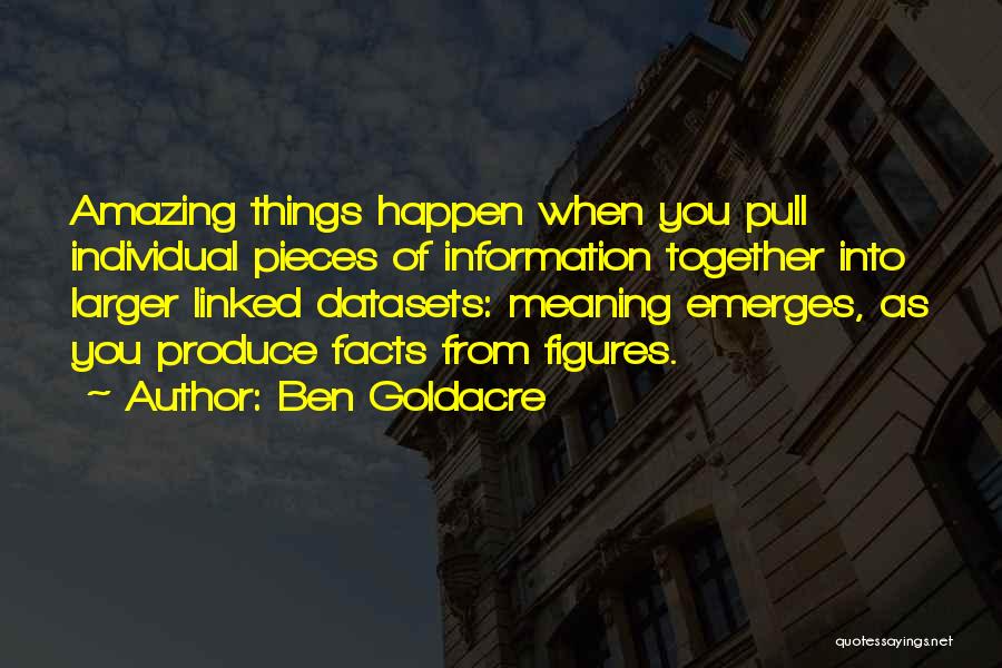 Datasets For Quotes By Ben Goldacre