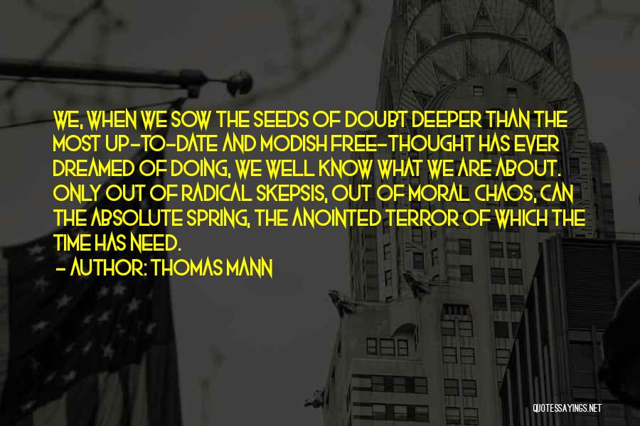 Date And Time Quotes By Thomas Mann