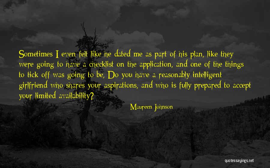 Dating Disaster Quotes By Maureen Johnson Dating Disaster Quotes By Maureen Johnson