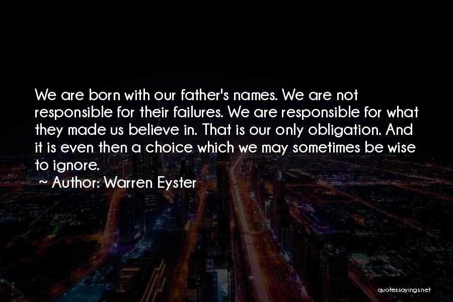 Daughters And Fathers Quotes By Warren Eyster