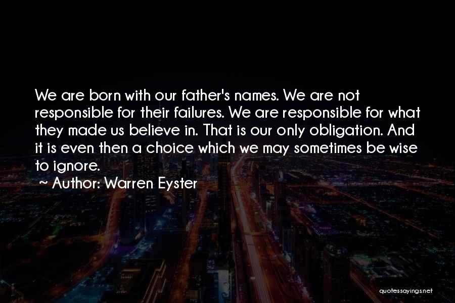 Daughters Fathers Quotes By Warren Eyster