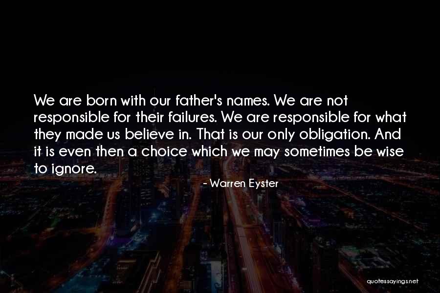 Daughters Fathers Quotes By Warren Eyster