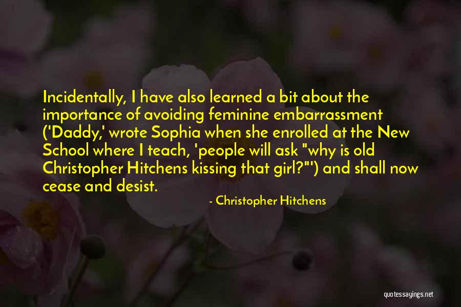 Daughters From Fathers Quotes By Christopher Hitchens