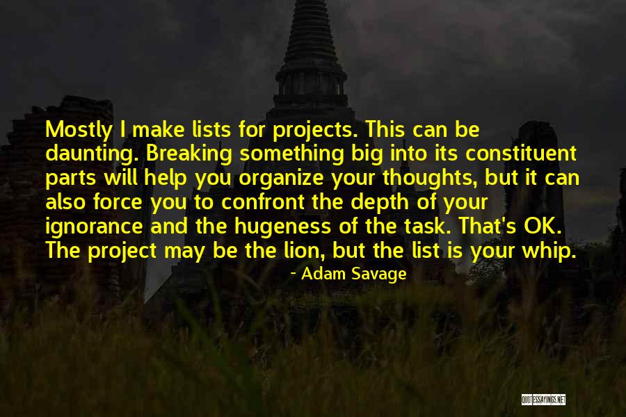 Daunting Task Quotes By Adam Savage Daunting Task Quotes By Adam Savage