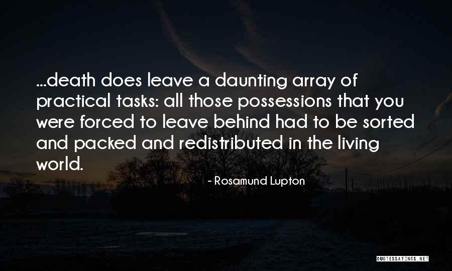 Daunting Tasks Quotes By Rosamund Lupton