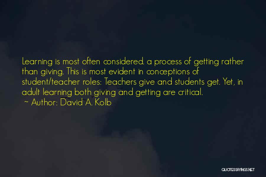 David A. Kolb Quotes 1293239
