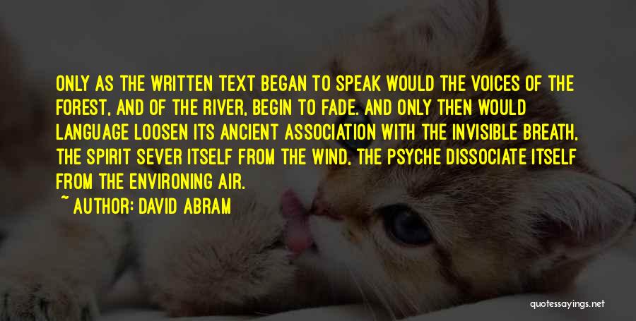 David Abram Quotes 1951630