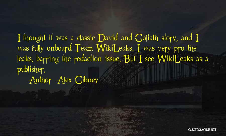 David And Goliath Quotes By Alex Gibney