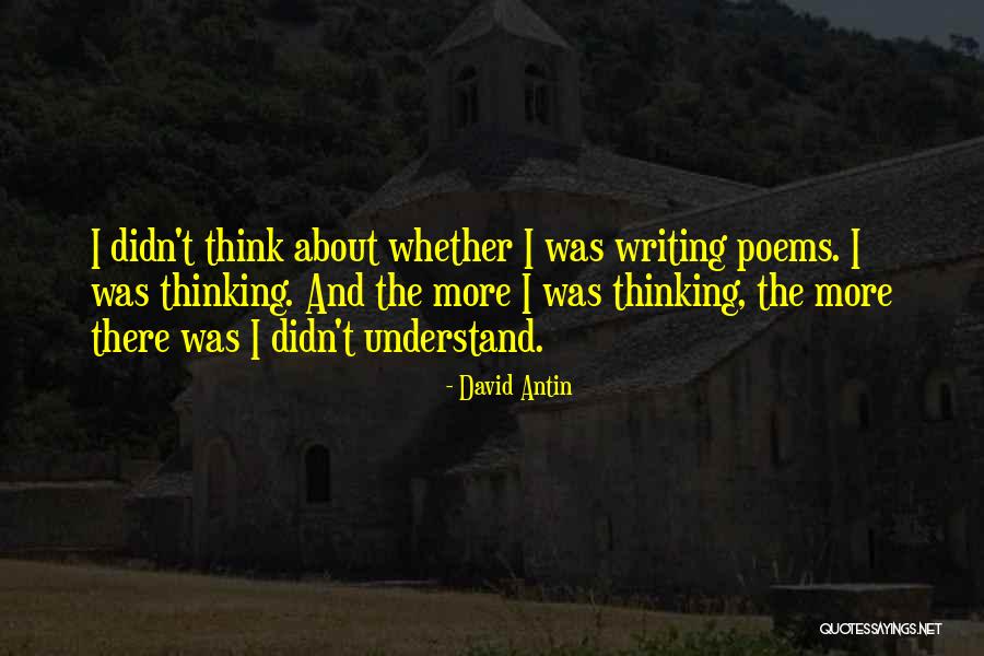David Antin Quotes 2059699 David Antin Quotes 2059699