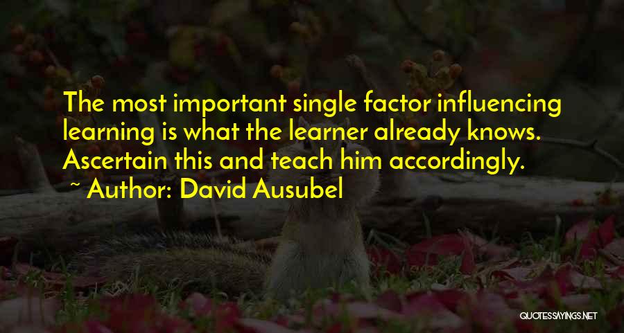 David Ausubel Quotes 2037735