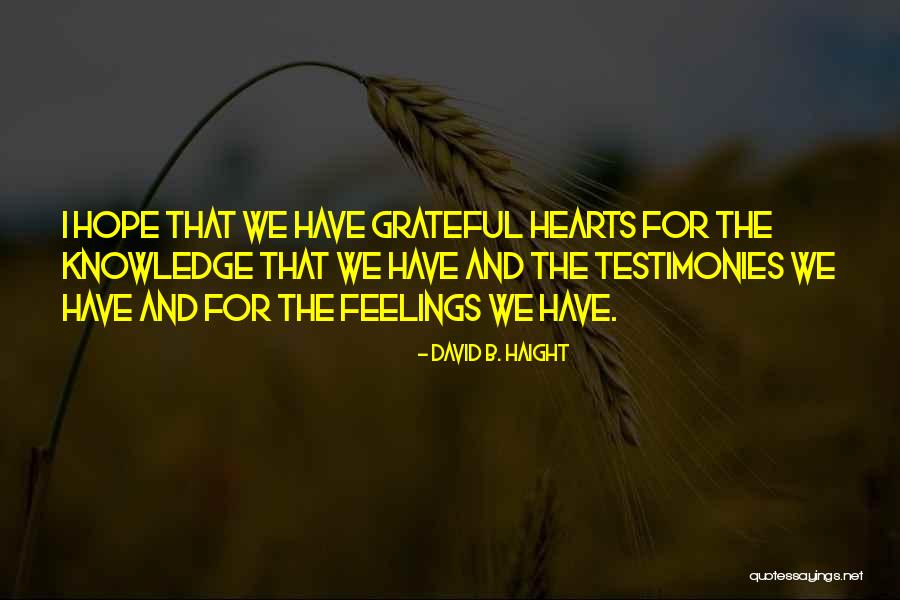 David B. Haight Quotes 628319