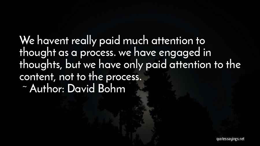 David Bohm Quotes 133753