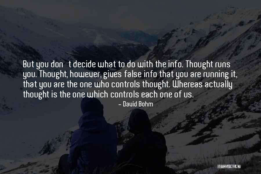 David Bohm Quotes 1762915