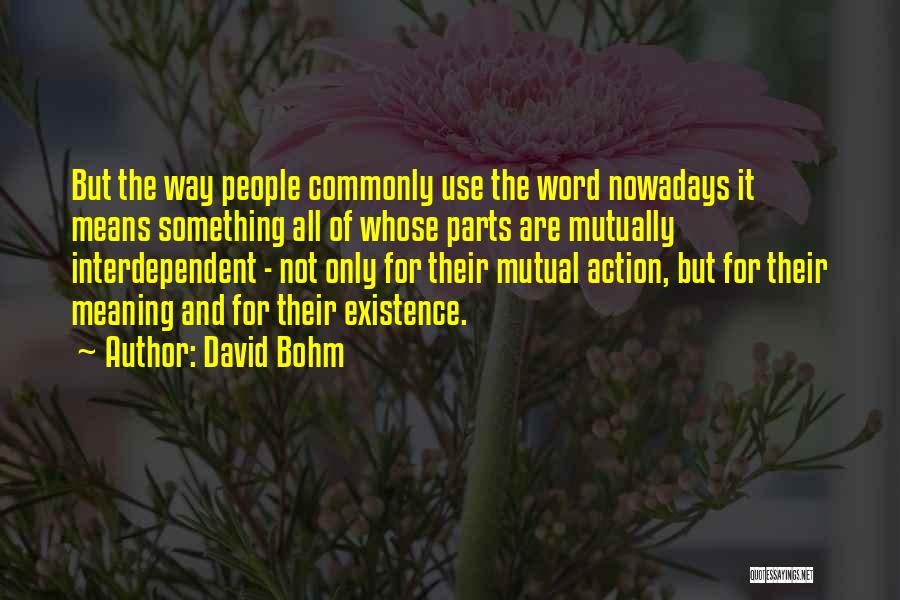 David Bohm Quotes 501774