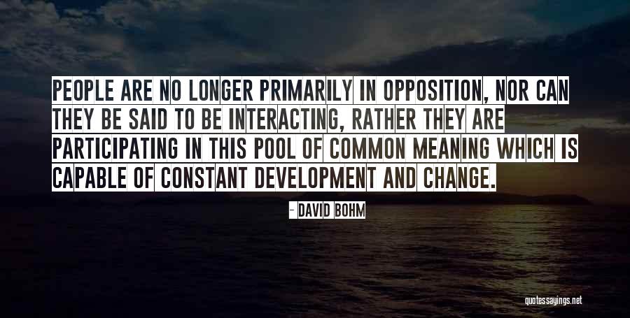 David Bohm Quotes 831391