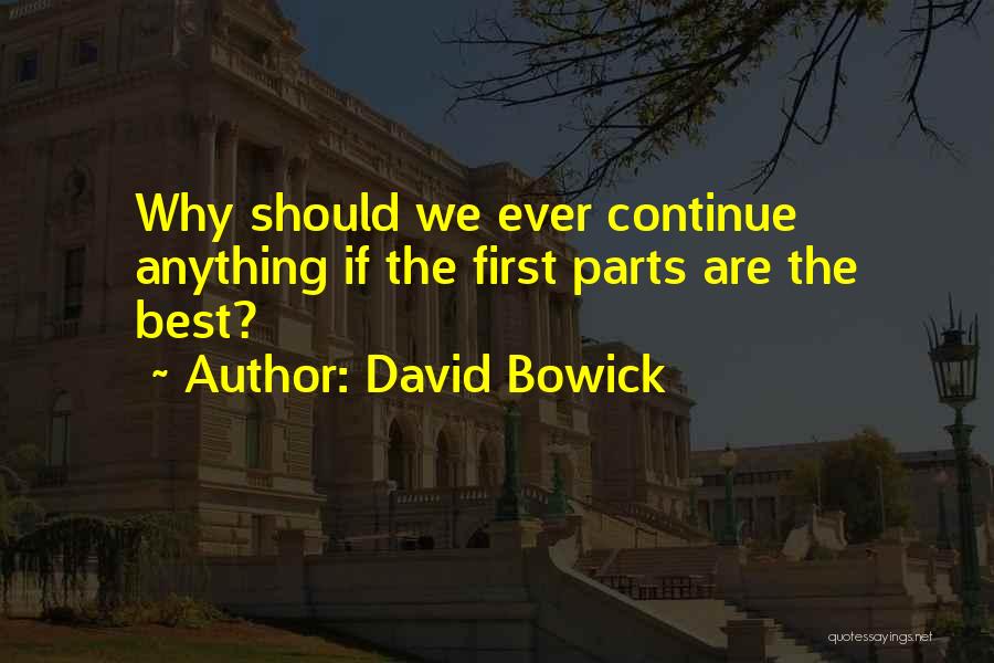 David Bowick Quotes 1078551