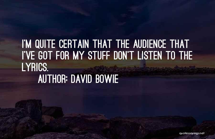 David Bowie Quotes 1223527