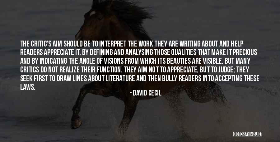 David Cecil Quotes 227874