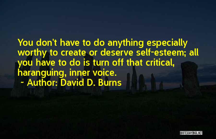 David D. Burns Quotes 1580858