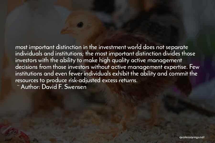 David F. Swensen Quotes 522021