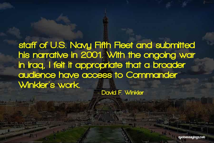 David F. Winkler Quotes 1151828