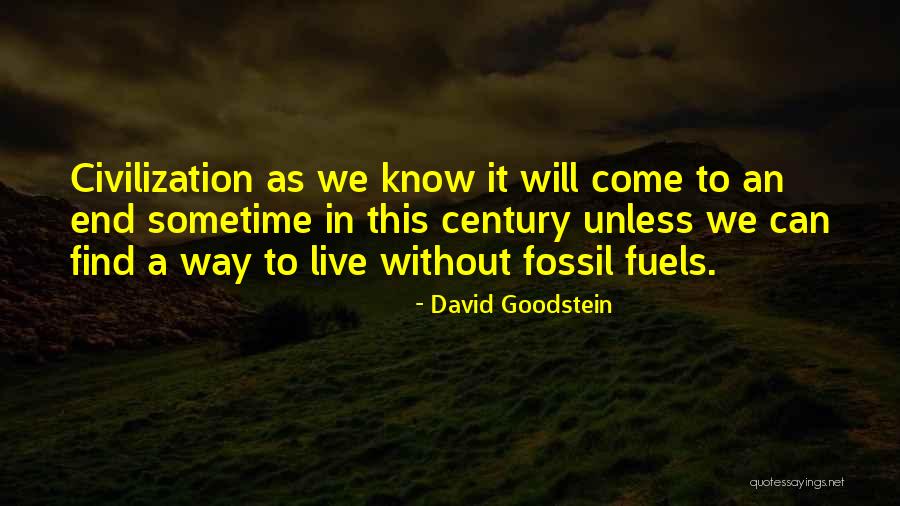 David Goodstein Quotes 618374