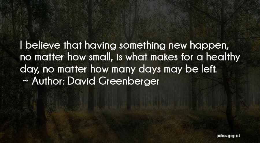 David Greenberger Quotes 401002