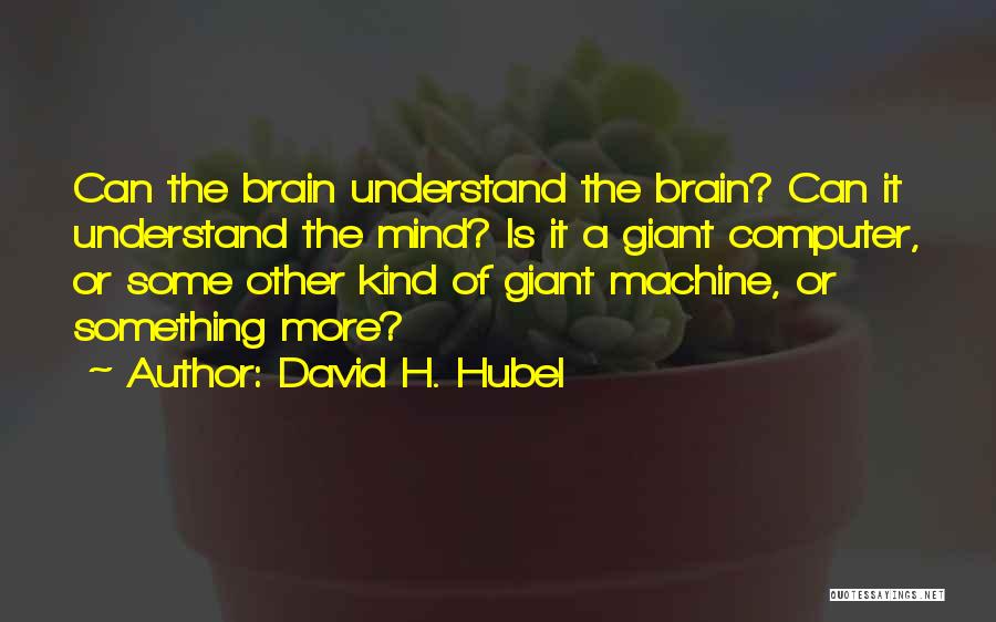 David H. Hubel Quotes 885616