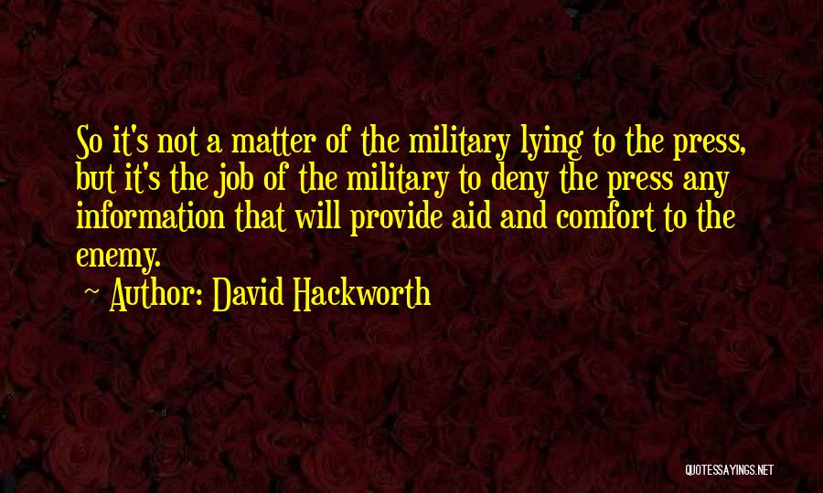 David Hackworth Quotes 1455280