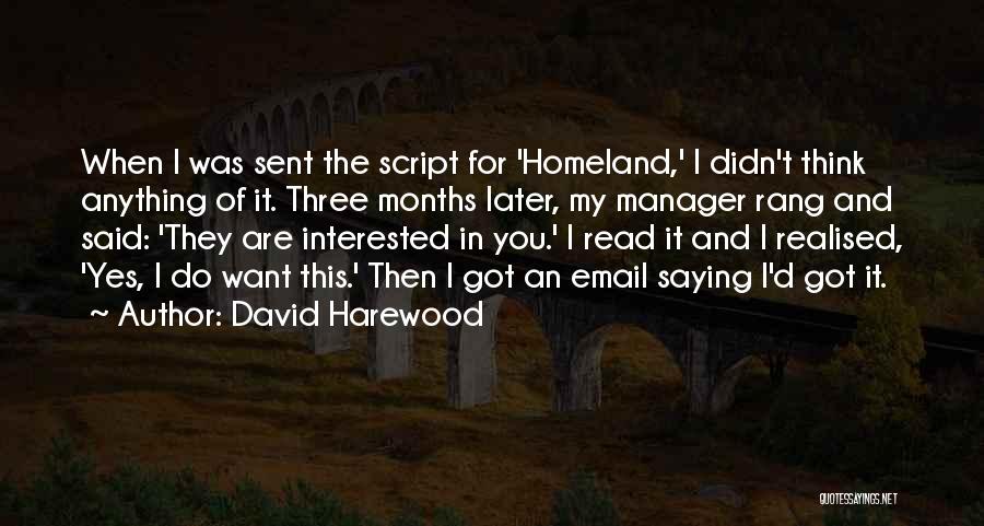 David Harewood Quotes 137582