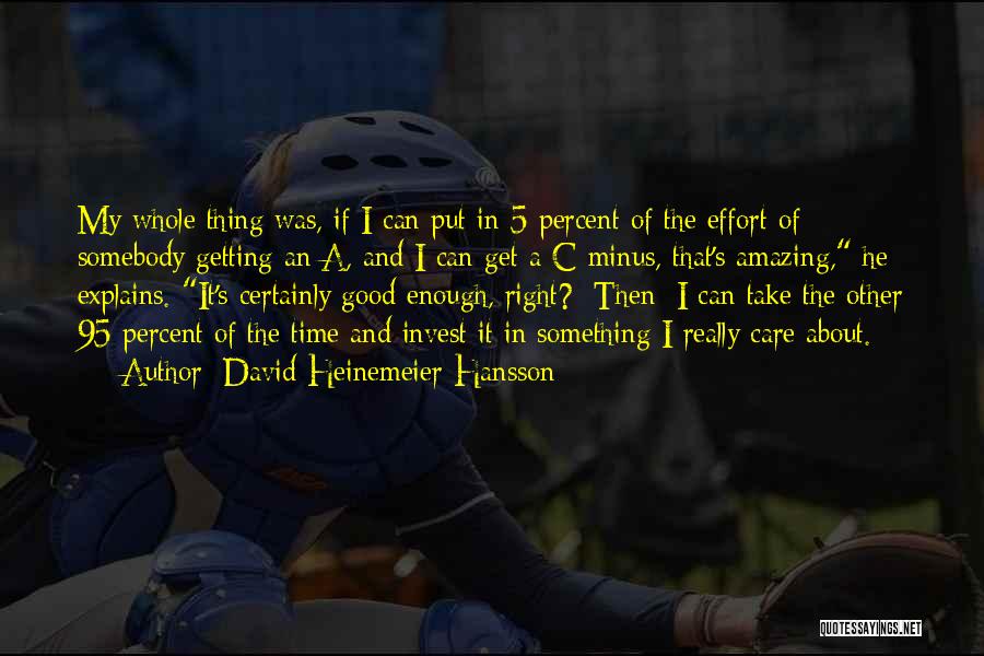 David Heinemeier Quotes By David Heinemeier Hansson