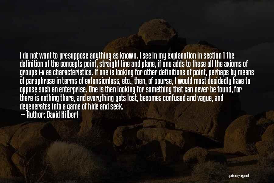 David Hilbert Quotes 140101