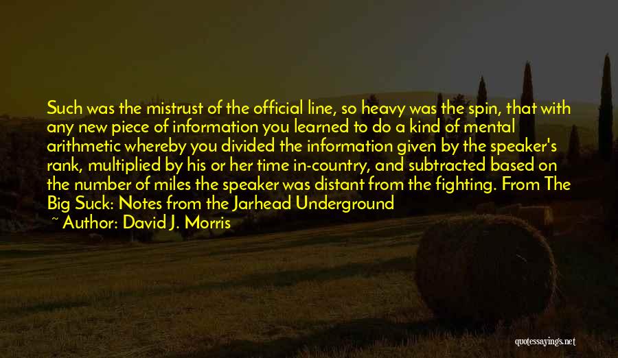 David J. Morris Quotes 119583