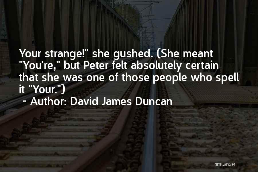 David James Duncan Quotes 1745353